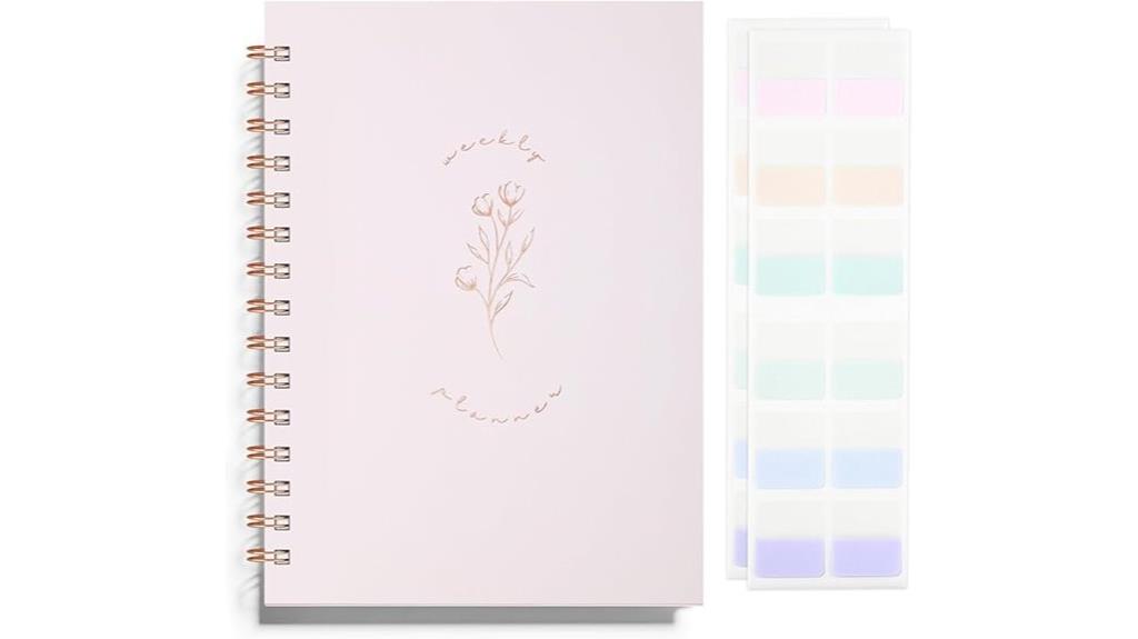 spiral bound weekly monthly planner