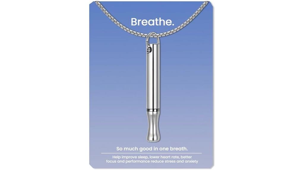 stress relief breathing necklace