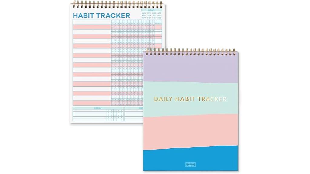 striped 24 month planner