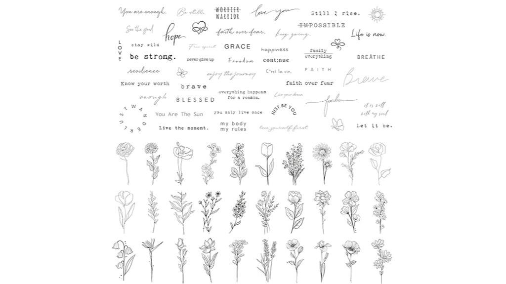 temporary tattoo sheets pack