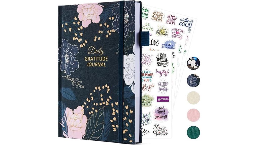 thankful notes with decorative stickers