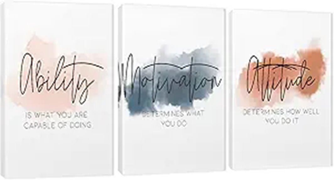 three piece canvas art