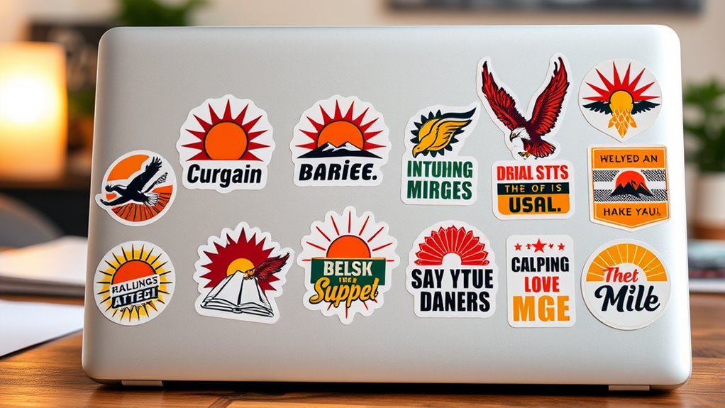 top laptop sticker inspiration