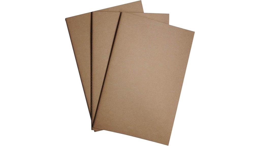 travel notebook with 3 booklets