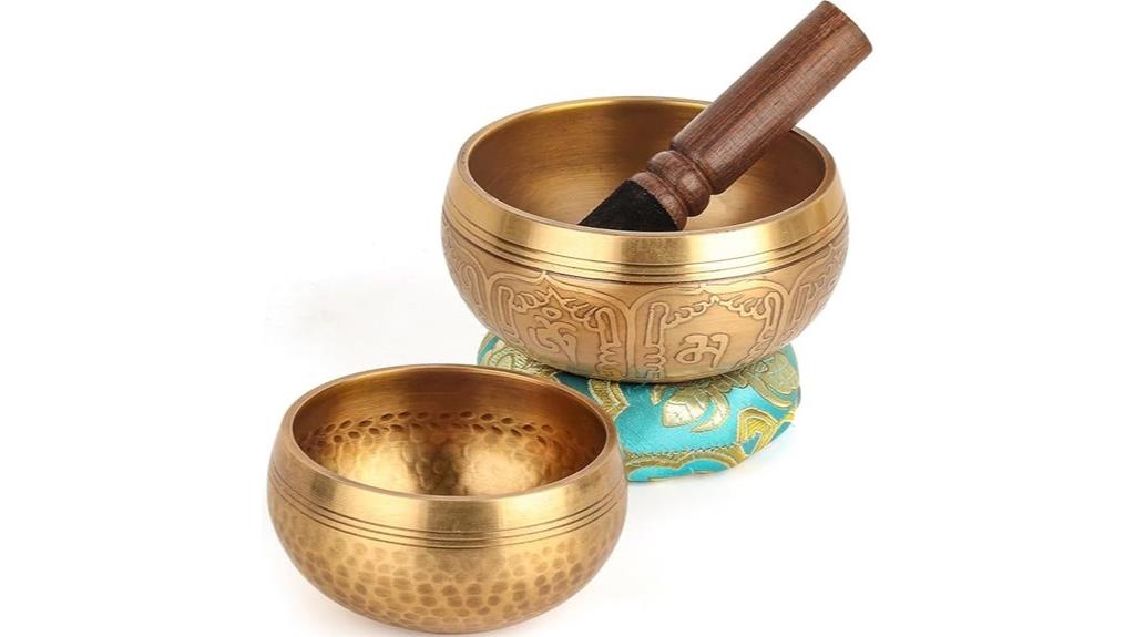two tibetan singing bowls