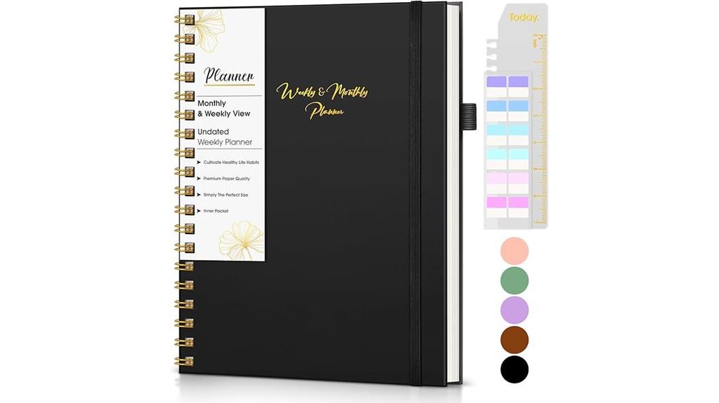 undated b5 planner notebook