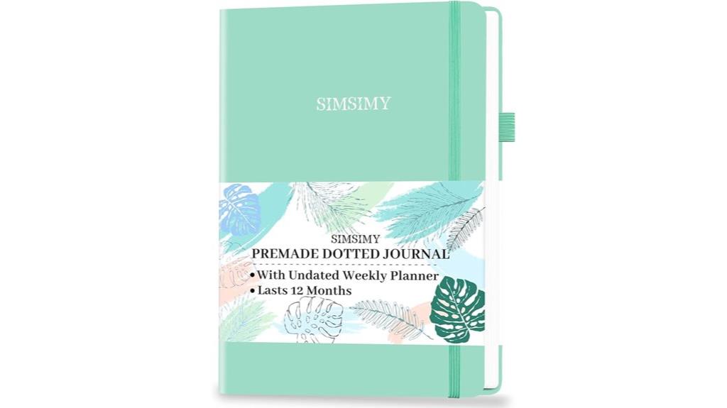 undated dotted planner journal