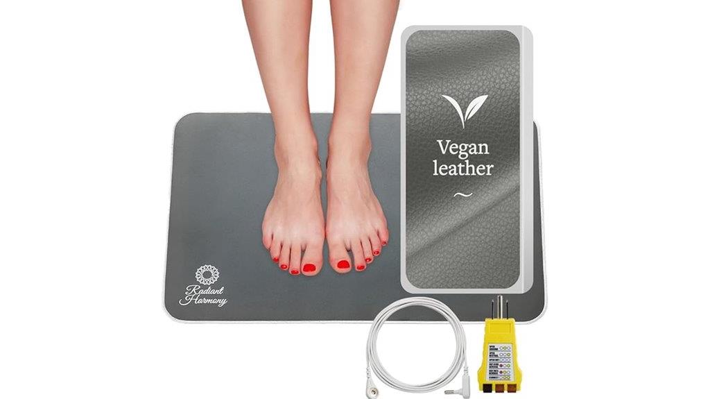vegan leather grounding mat