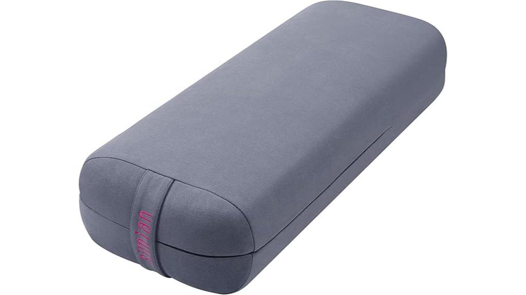 velvet covered meditation bolster