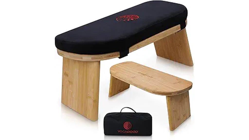 velvet cushion folding bench
