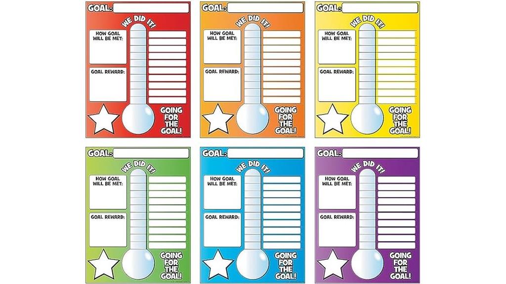 vertical goal thermometer