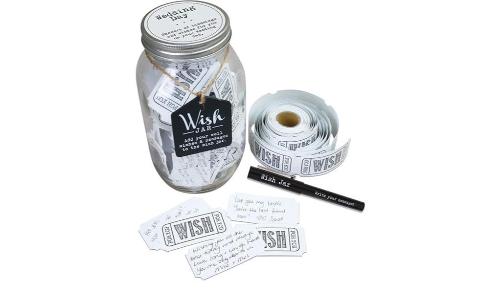 wedding wish jar gift