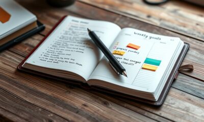 weekly goal review notebooks