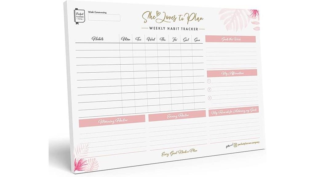 weekly planner desk pad