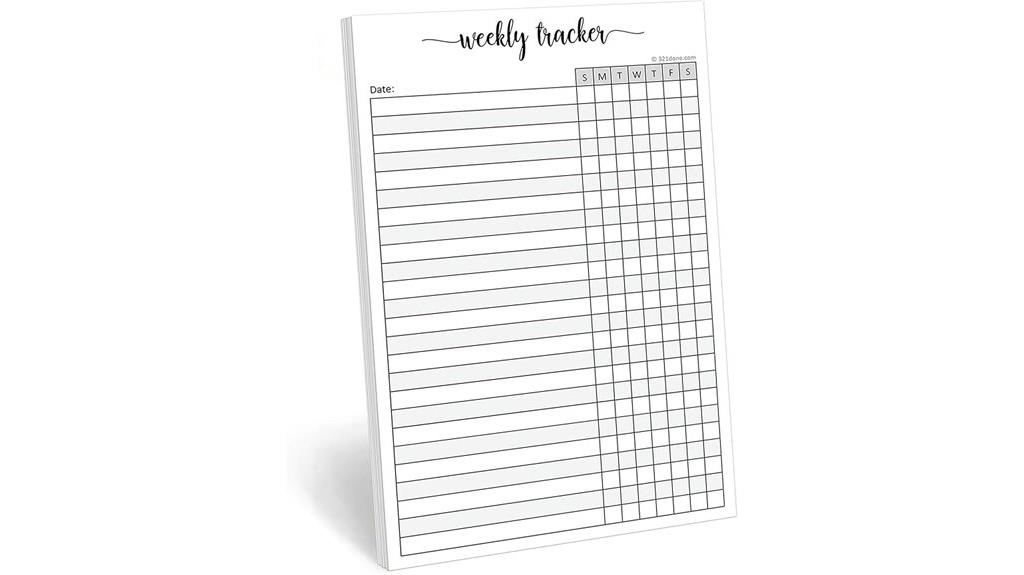 weekly planner notepad