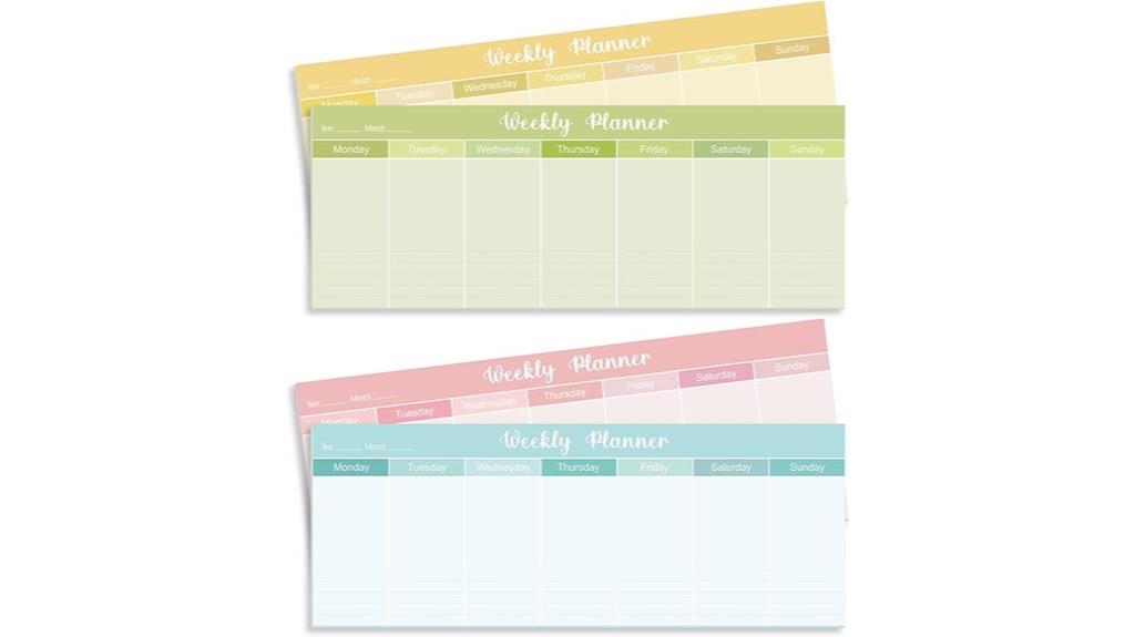 weekly planner with calendar
