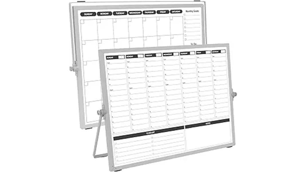 white board calendar stand