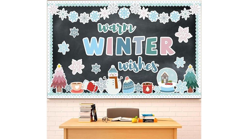 winter snowflake snowman decor