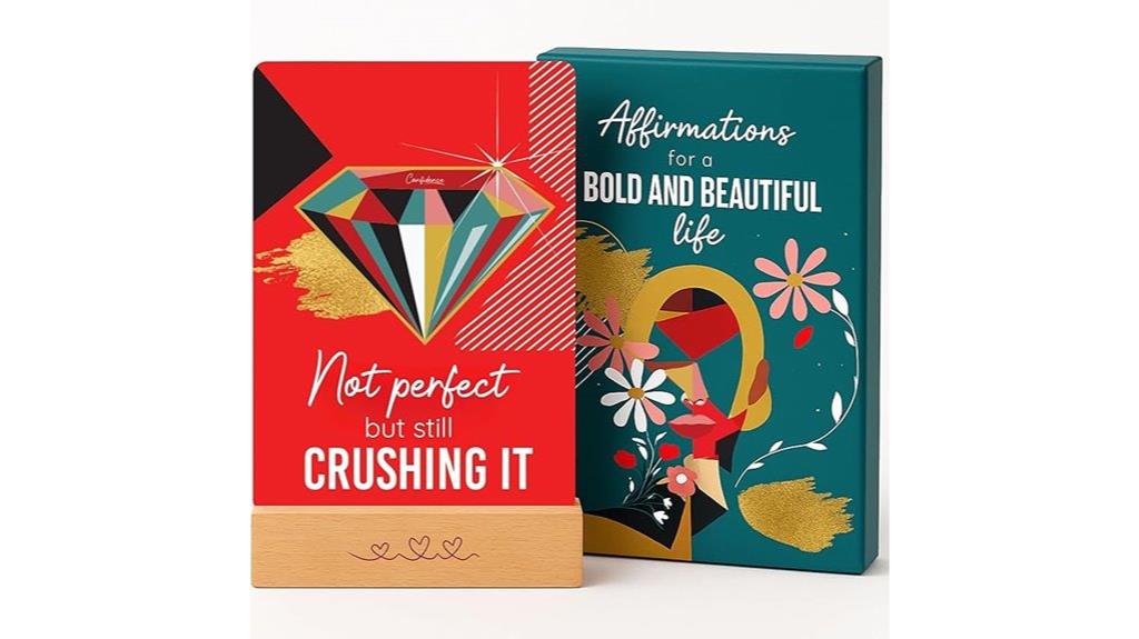women s affirmation cards stand