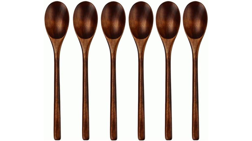 wooden cooking spoon set