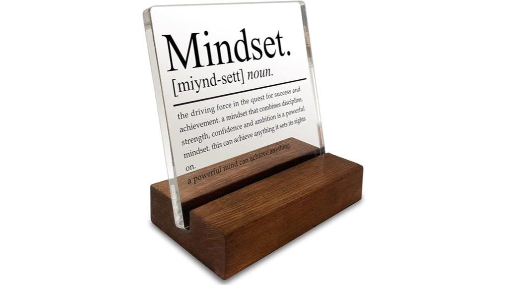 wooden stand inspirational decor