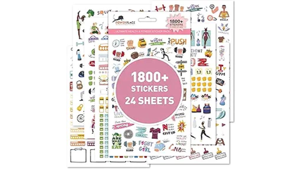 workout stickers mega pack