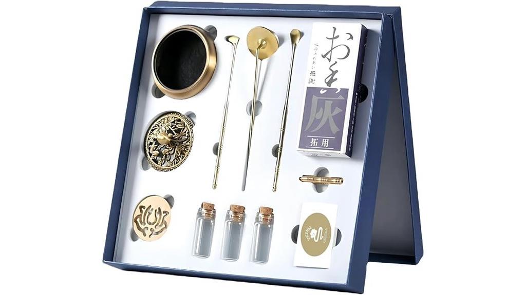 yoga incense burner set