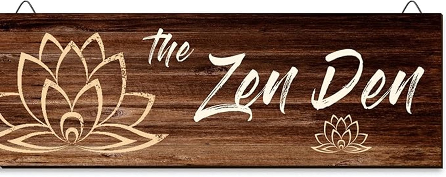 zen den wall sign