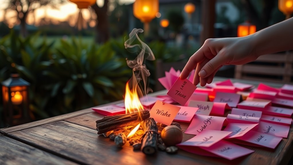 burn wishes with mindfulness