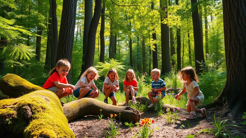 mindful outdoor sensory connection