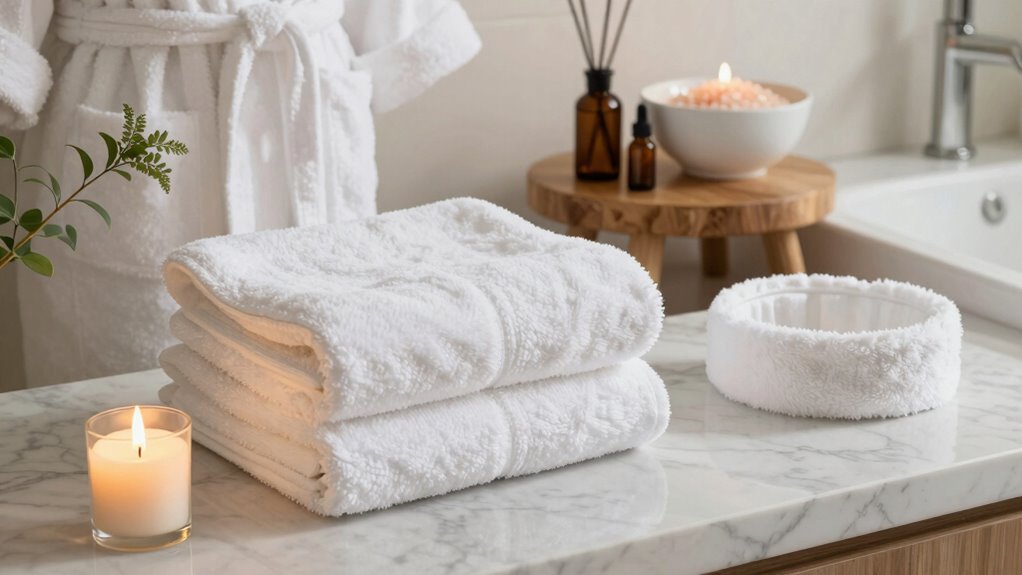 bathroom relaxation and essentials