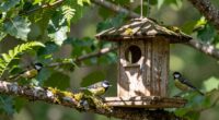 bird feeders create comfort