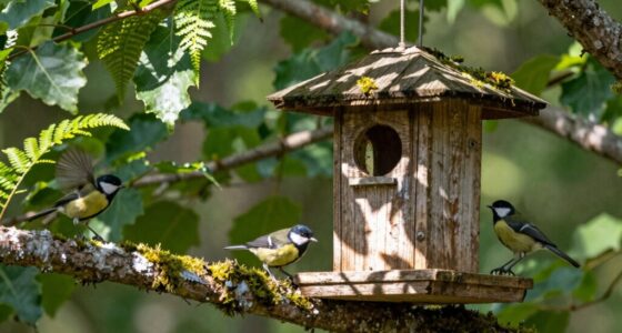 bird feeders create comfort