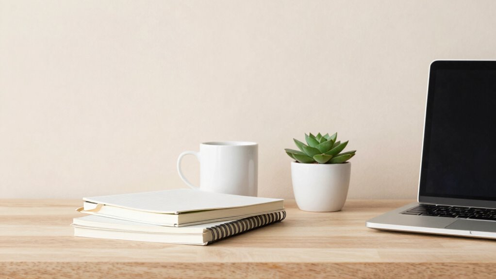 calm organized workspace essentials