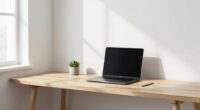 clean simple workspace design