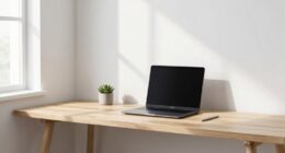 clean simple workspace design