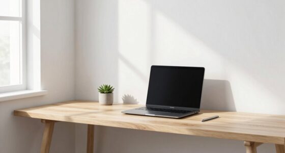 clean simple workspace design