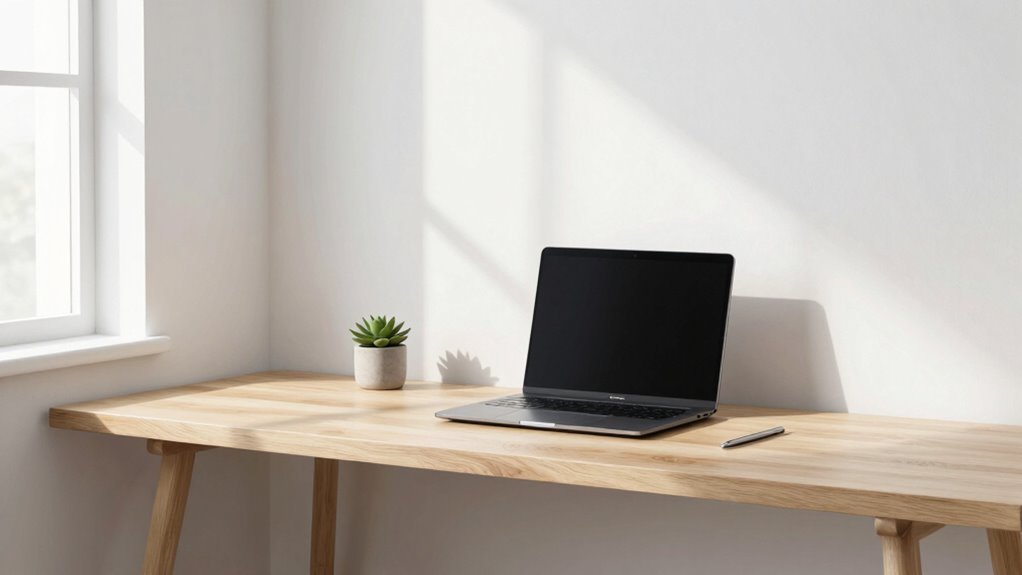 clean simple workspace design