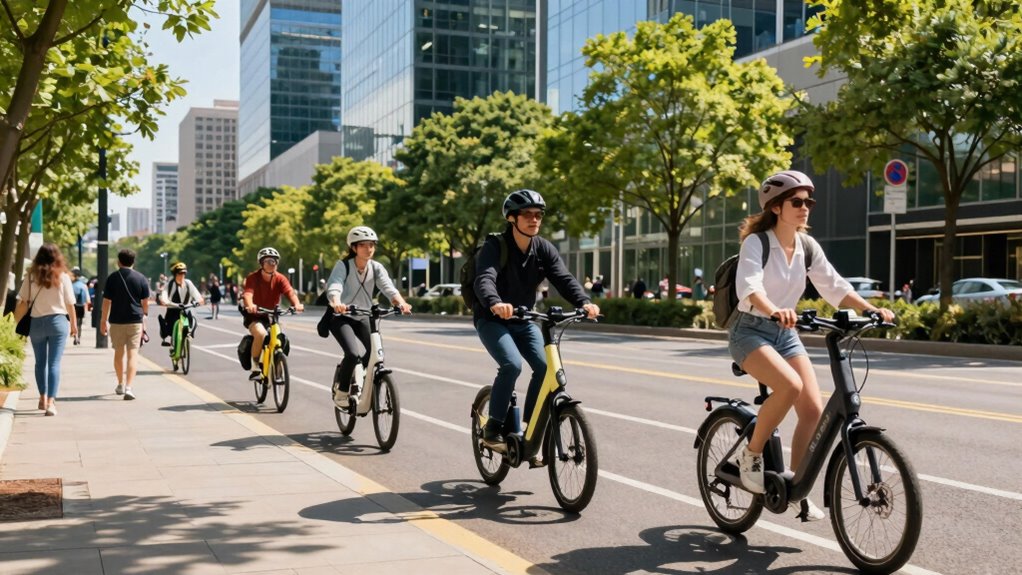 e bikes promote healthy commuting