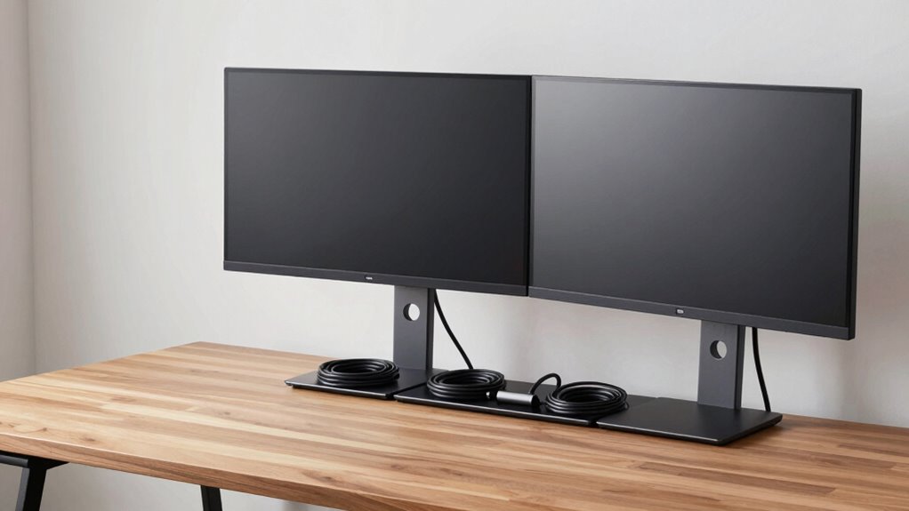 ergonomic organized workspace setup