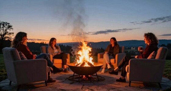 evening fires encourage reflection