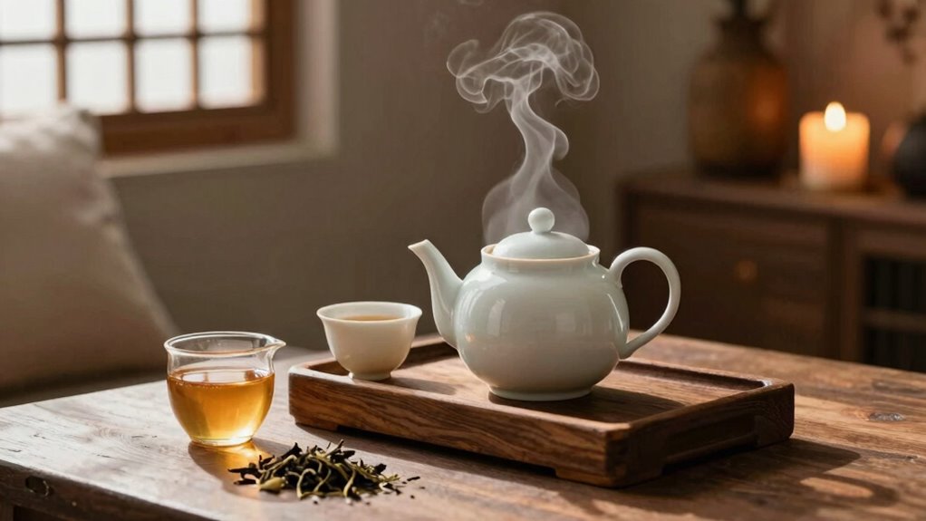 mindful herbal tea ritual