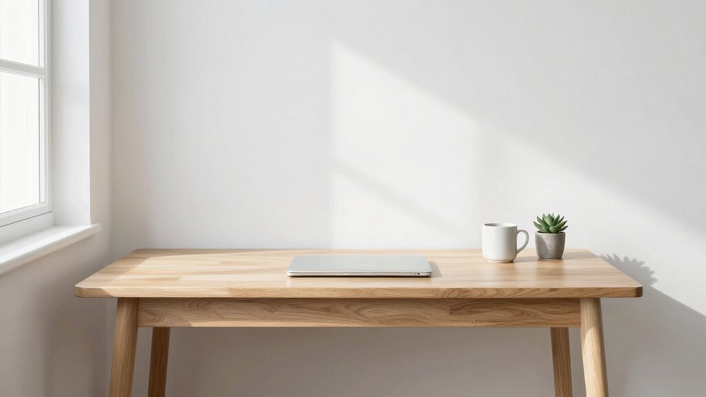 minimalist workspace promotes focus
