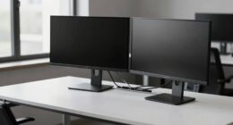 organized clutter free workspace