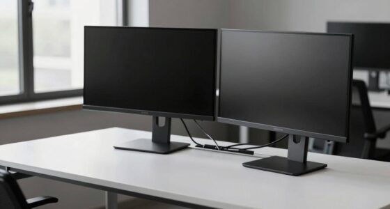 organized clutter free workspace