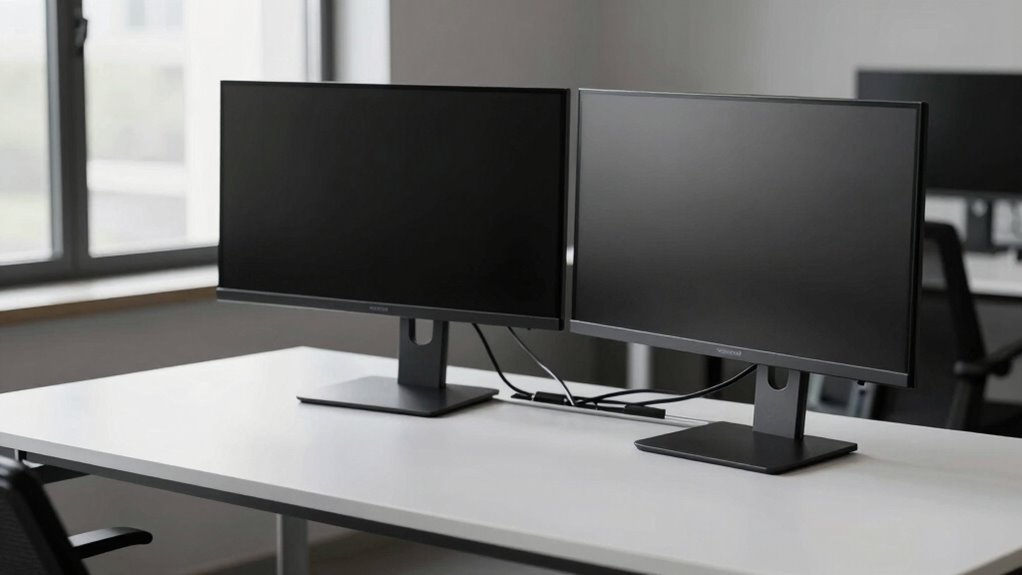 organized clutter free workspace