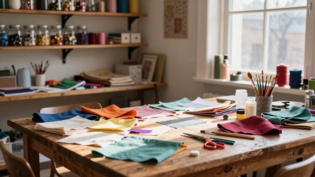 organized versatile craft workspace