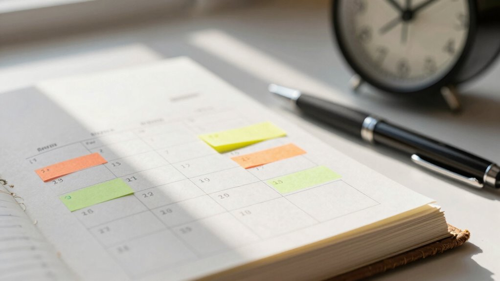 schedule regular goal reviews