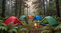 solo camping tent retreats