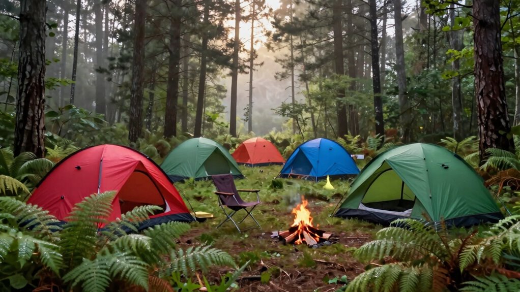 solo camping tent retreats